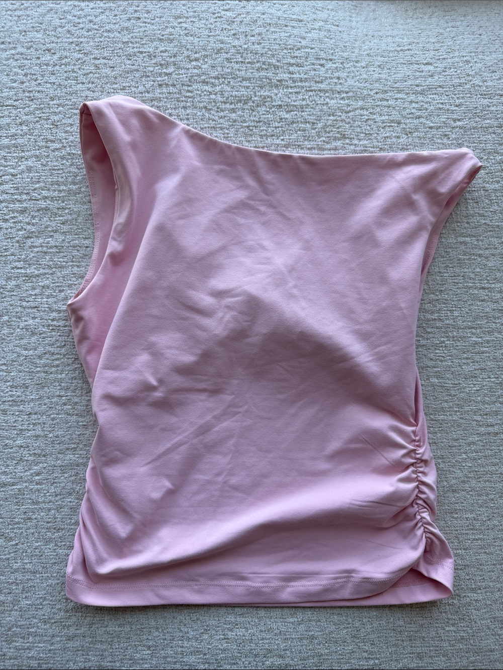 Women’s Pink Ruched Side Tank Top